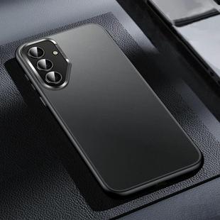 For Samsung Galaxy S25+ 5G SULADA Skin Feel Matte Shockproof Phone Case(Black)