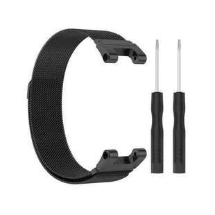 For Huami Amazfit Ares A1908 Milan Watch Band with Screwdriver(Black)