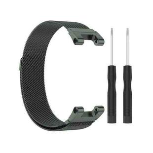 For Huami Amazfit T-Rex A1918 Milan Watch Band with Screwdriver(Olive Green)