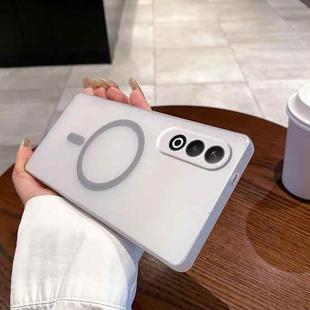 For OnePlus Nord CE4 5G Fine Hole Ice Fog MagSafe PC Phone Case(Titanium Grey)