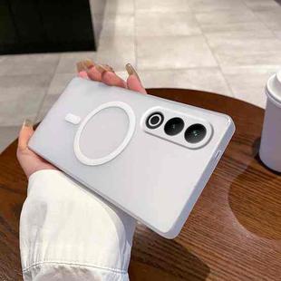 For OnePlus Ace 3V Fine Hole Ice Fog MagSafe PC Phone Case(White)
