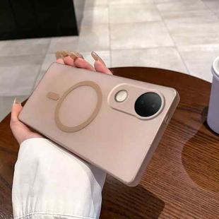 For vivo S20 Fine Hole Ice Fog MagSafe PC Phone Case(Gold)