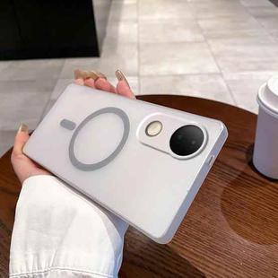 For vivo S20 Fine Hole Ice Fog MagSafe PC Phone Case(Titanium Grey)
