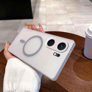 For vivo iQOO Neo9 Fine Hole Ice Fog MagSafe PC Phone Case(Titanium Grey)