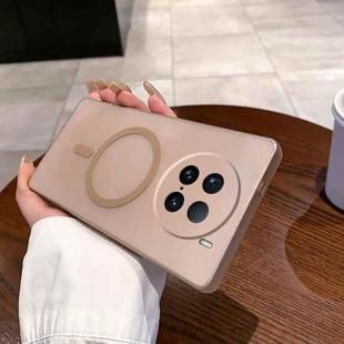 For vivo X100 Ultra Fine Hole Ice Fog MagSafe PC Phone Case(Gold)