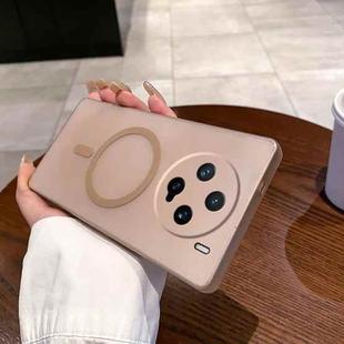 For vivo X200 Pro mini Fine Hole Ice Fog MagSafe PC Phone Case(Gold)