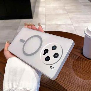 For vivo X200 Pro mini Fine Hole Ice Fog MagSafe PC Phone Case(Titanium Grey)