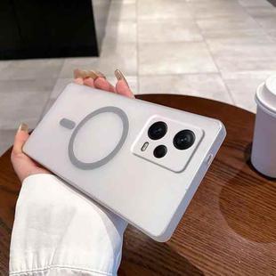 For Redmi Note 12 Pro+ 5G Fine Hole Ice Fog MagSafe PC Phone Case(Titanium Grey)