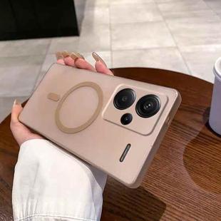 For Redmi Note 13 Pro+ 5G Fine Hole Ice Fog MagSafe PC Phone Case(Gold)