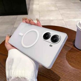For Redmi Turbo 4 Fine Hole Ice Fog MagSafe PC Phone Case(White)