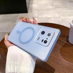 For Xiaomi 13 Pro Fine Hole Ice Fog MagSafe PC Phone Case(Transparent Blue)
