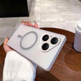For Huawei Pura 80 5G Fine Hole Ice Fog MagSafe PC Phone Case(Titanium Grey)