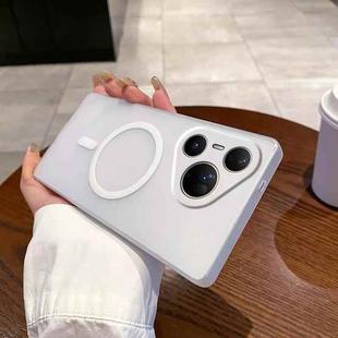 For Huawei Pura 80 Ultra 5G Fine Hole Ice Fog MagSafe PC Phone Case(White)