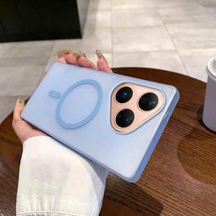 For Huawei Pura 80 5G Ice Fog MagSafe PC Phone Case(Transparent Blue)