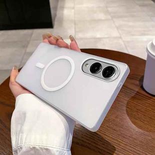 For Samsung Galaxy S25 Edge 5G Ice Fog MagSafe PC Phone Case(White)