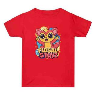 Red Elf Printed Summer Baggy Cotton Short Sleeve T-shirt Print On Your Demand, Size:XL(Red)