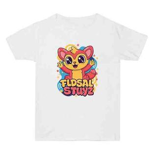 Red Elf Printed Summer Baggy Cotton Short Sleeve T-shirt Print On Your Demand, Size:XXXL(White)