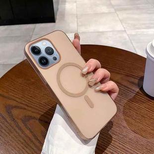 For iPhone 13 Pro Ice Fog MagSafe PC Phone Case(Gold)