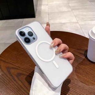 For iPhone 13 Pro Ice Fog MagSafe PC Phone Case(White)