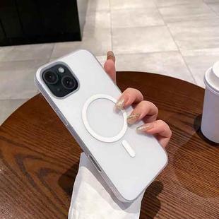 For iPhone 15 Ice Fog MagSafe PC Phone Case(White)