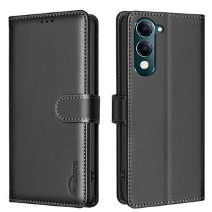 For vivo Y29S 5G Global Litchi Texture RFID Anti-theft Leather Phone Case(Black)