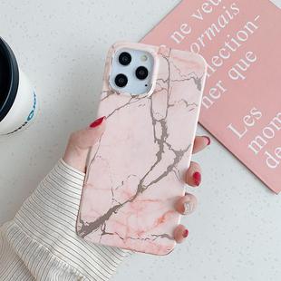 For iPhone 12 mini Gilding Marble Pattern Soft TPU Protective Case(Pink)