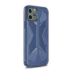 For iPhone 12 / 12 Pro Butterfly Shadow Shockproof Full Coverage TPU Soft Case(Navy Blue)