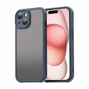 For iPhone 15 Fan Dun Series TPU Hybrid PC Frosted Phone Case(Blue)