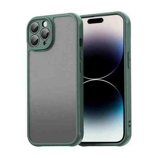 For iPhone 14 Pro Fan Dun Series TPU Hybrid PC Frosted Phone Case(Green)