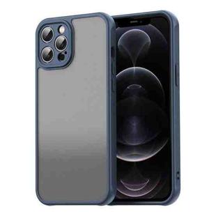 For iPhone 12 Pro Max Fan Dun Series TPU Hybrid PC Frosted Phone Case(Blue)