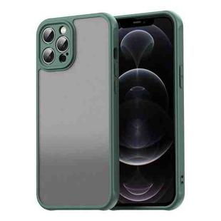 For iPhone 12 Pro Max Fan Dun Series TPU Hybrid PC Frosted Phone Case(Green)