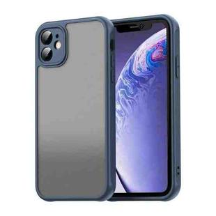 For iPhone 11 Fan Dun Series TPU Hybrid PC Frosted Phone Case(Blue)