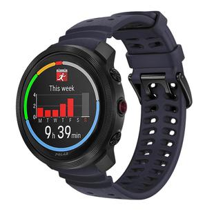 For Polar Vantage M3 Double Buckle Silicone Sport Watch Band(Midnight Blue)