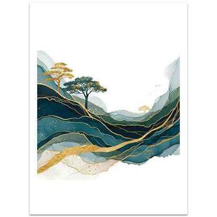 Golden Mountains Frameless Canvas Decorative Painting Print On Your Demand, Size:13x18cm