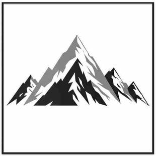 Snow Mountain Decorative Painting with PS Frame Print On Your Demand, Size:30x30cm