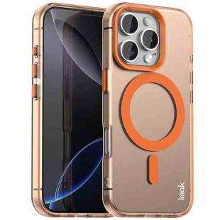 For iPhone 16 Pro Max IMAK Candy Series Shockproof MagSafe Phone Case(Orange)