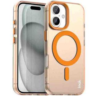 For iPhone 17 IMAK Candy Series Shockproof MagSafe Phone Case(Orange)