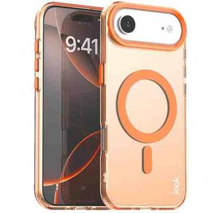For iPhone 17 Air IMAK Candy Series Shockproof MagSafe Phone Case(Orange)
