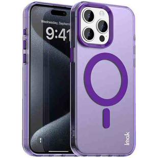 For iPhone 15 Pro IMAK Candy Series Shockproof MagSafe Phone Case(Purple)
