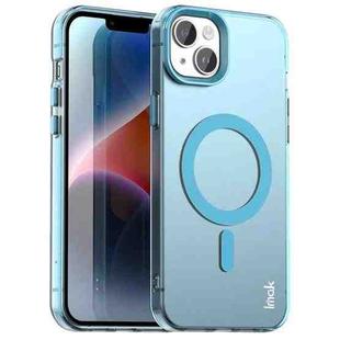 For iPhone 15 IMAK Candy Series Shockproof MagSafe Phone Case(Blue)