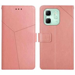 For Infinix Hot 50i 4G Y-shaped Pattern Flip Leather Phone Case(Pink)