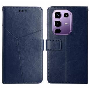 For Infinix Note 50s 5G Y-shaped Pattern Flip Leather Phone Case(Blue)