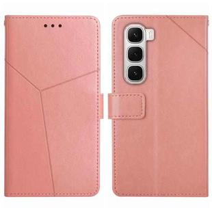 For Infinix Hot 60 4G / 60i 4G Y-shaped Pattern Flip Leather Phone Case(Pink)
