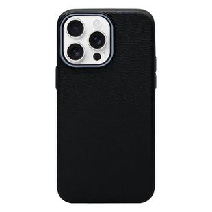 For iPhone 12 Pro Max Litchi Texture TPU Phone Case(Black Grey)