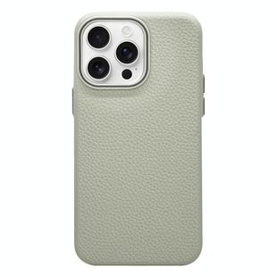 For iPhone 12 Pro Max Litchi Texture TPU Phone Case(Rock White)
