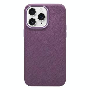 For iPhone 11 Pro Max Litchi Texture TPU Phone Case(Purple)