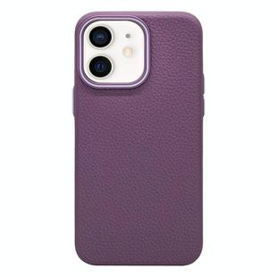 For iPhone 11 Litchi Texture TPU Phone Case(Purple)