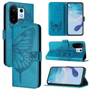 For vivo S30 Pro mini Embossed Butterfly Leather Phone Case(Blue)