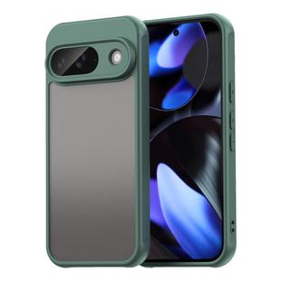 For Google Pixel 9 Fan Dun Series TPU Hybrid PC Frosted Phone Case(Green)