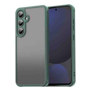 For Samsung Galaxy S24 FE 5G Fan Dun Series TPU Hybrid PC Frosted Phone Case(Green)